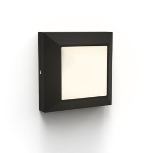 HELENA SQUARE FRAME OUTDOOR LED WALL/RECESS 1 LIGHT BLACK