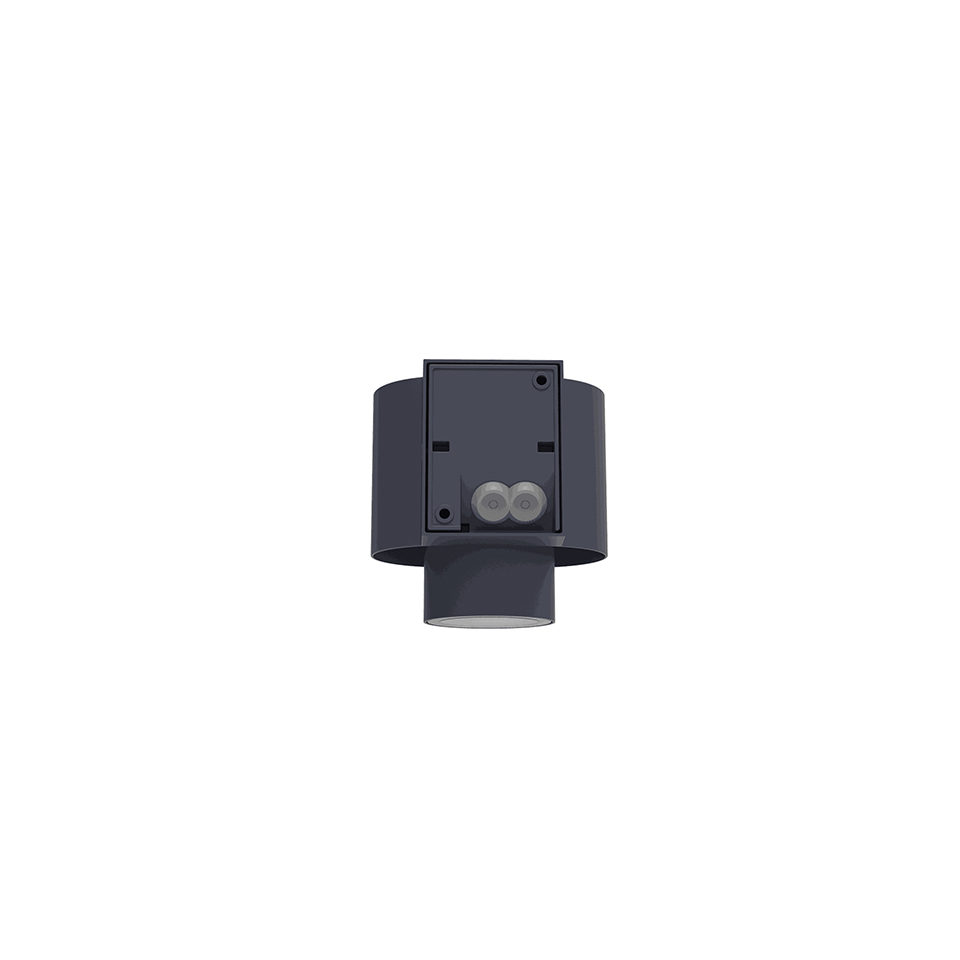 CYPRES IP44 GU10 DOWN WALL LIGHT IN DARK GREY