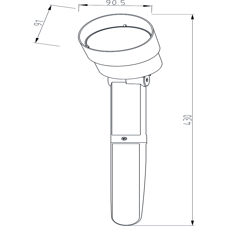 EXPLORER IP54 INTEGRATED LED SPOT LIGHT IN DARK GREY 380 LUMEN 3000K