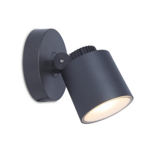 EXPLORER IP54 INTEGRATED LED WALL LIGHT IN DARK GREY 380 LUMEN 3000K