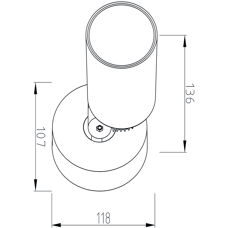 EXPLORER IP54 INTEGRATED LED WALL LIGHT IN DARK GREY 380 LUMEN 3000K