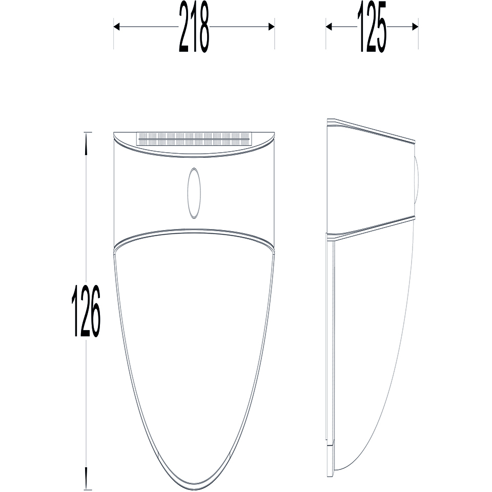 BUBBLE IP44 INTEGRATED LED SOLAR LIGHT IN STAINLESS STEEL 200 LUMEN 4000K