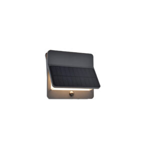 ALETA SOLAR LED WALL UP AND DOWN LIGHT WITH PIR DARK GREY
