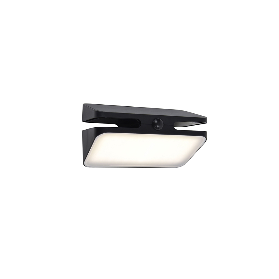 AERO SOLAR LED WALL LIGHT PIR BLACK
