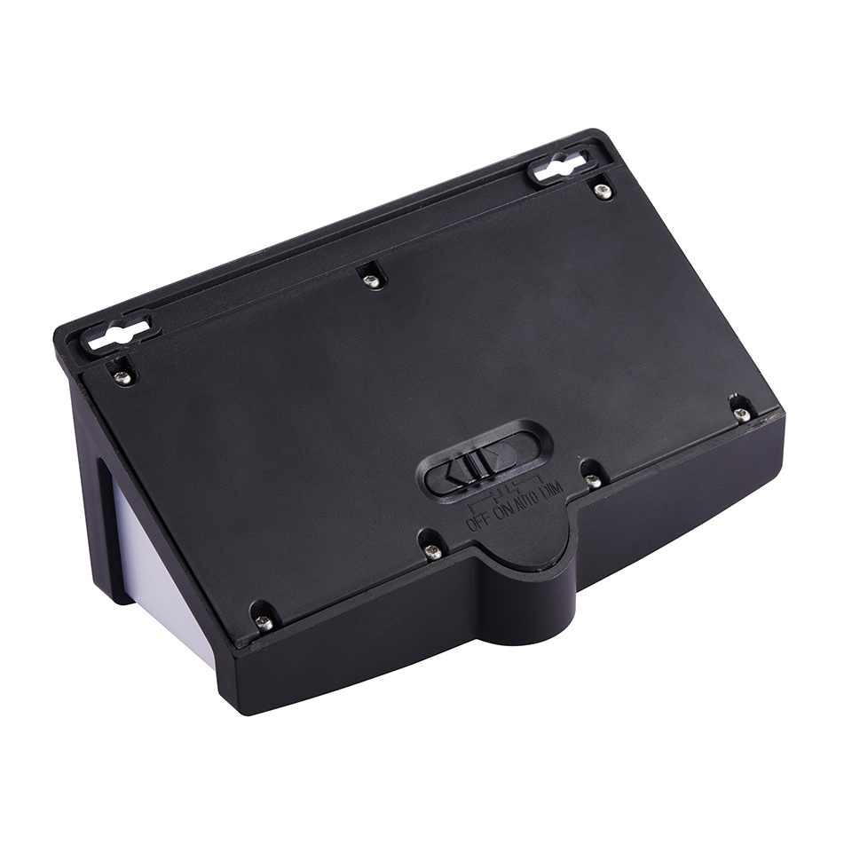 CUE SOLAR IP44 INTEGRATED LED WALL LIGHT IN DARK GREY 500 LUMEN 5000K