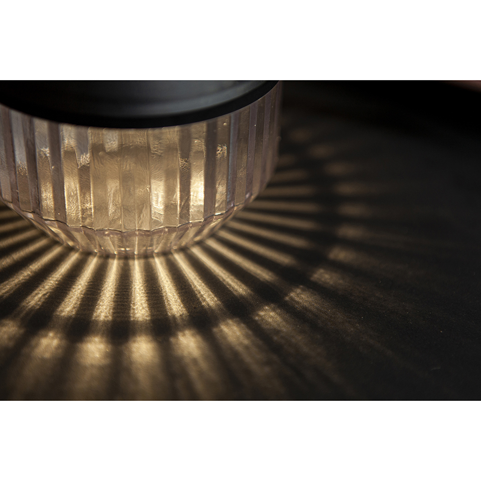 DIVA IP44 INTEGRATED LED PORTABLE SOLAR LIGHT IN MATT BLACK 13 LUMEN 4000K
