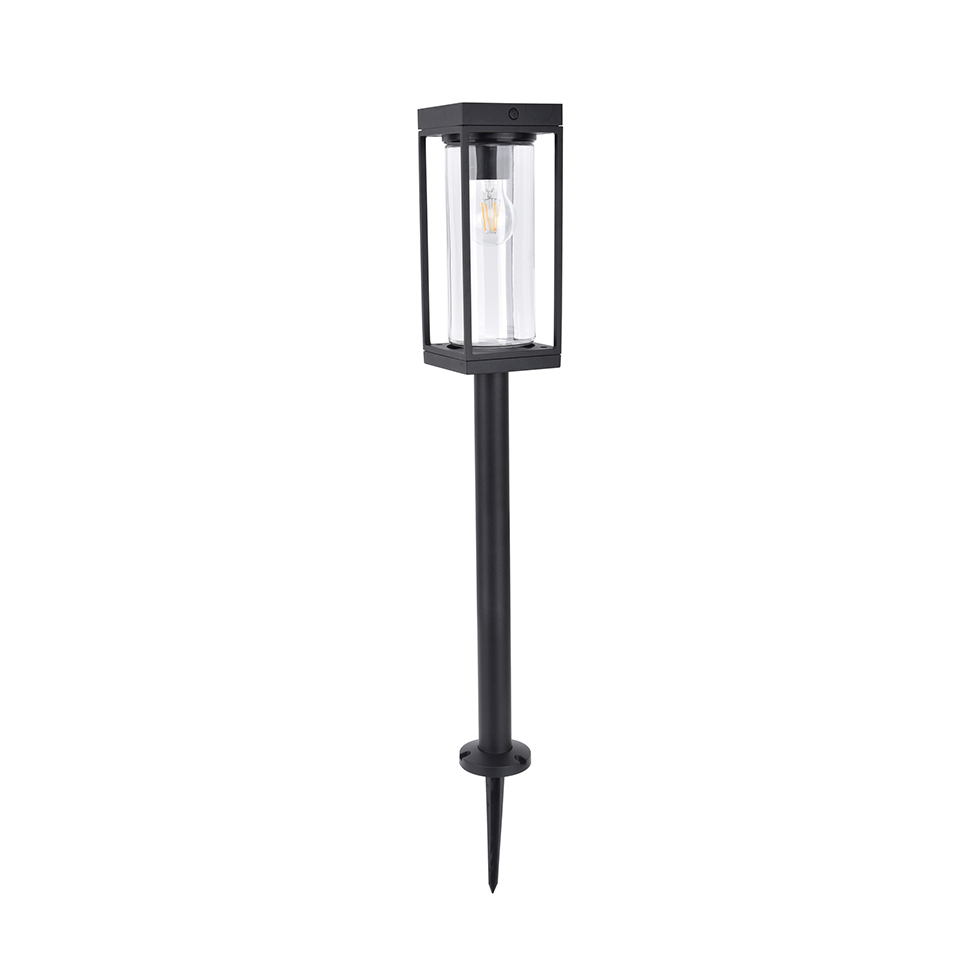 FLAIR SOLAR IP44 BOLLARD LIGHT IN MATT BLACK 200 LUMEN 2700K