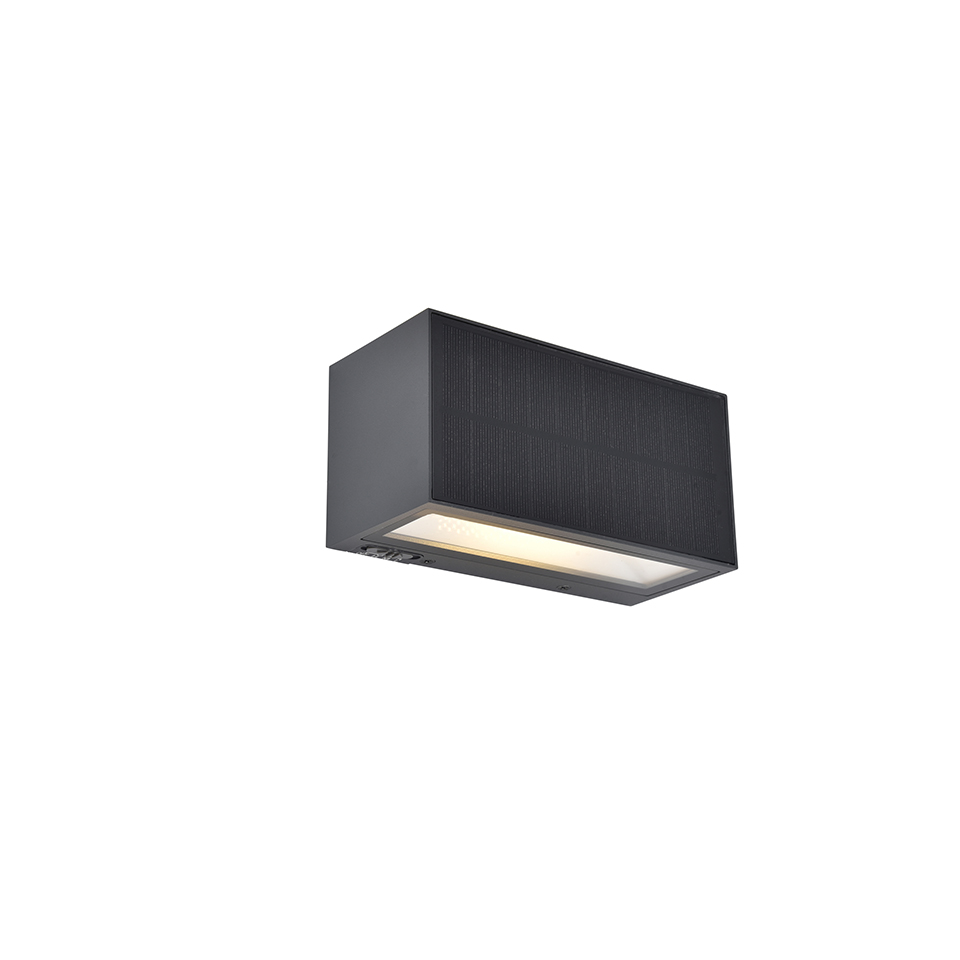 INKA SOLAR HYBRID LED WALL 1 LIGHT DARK GREY