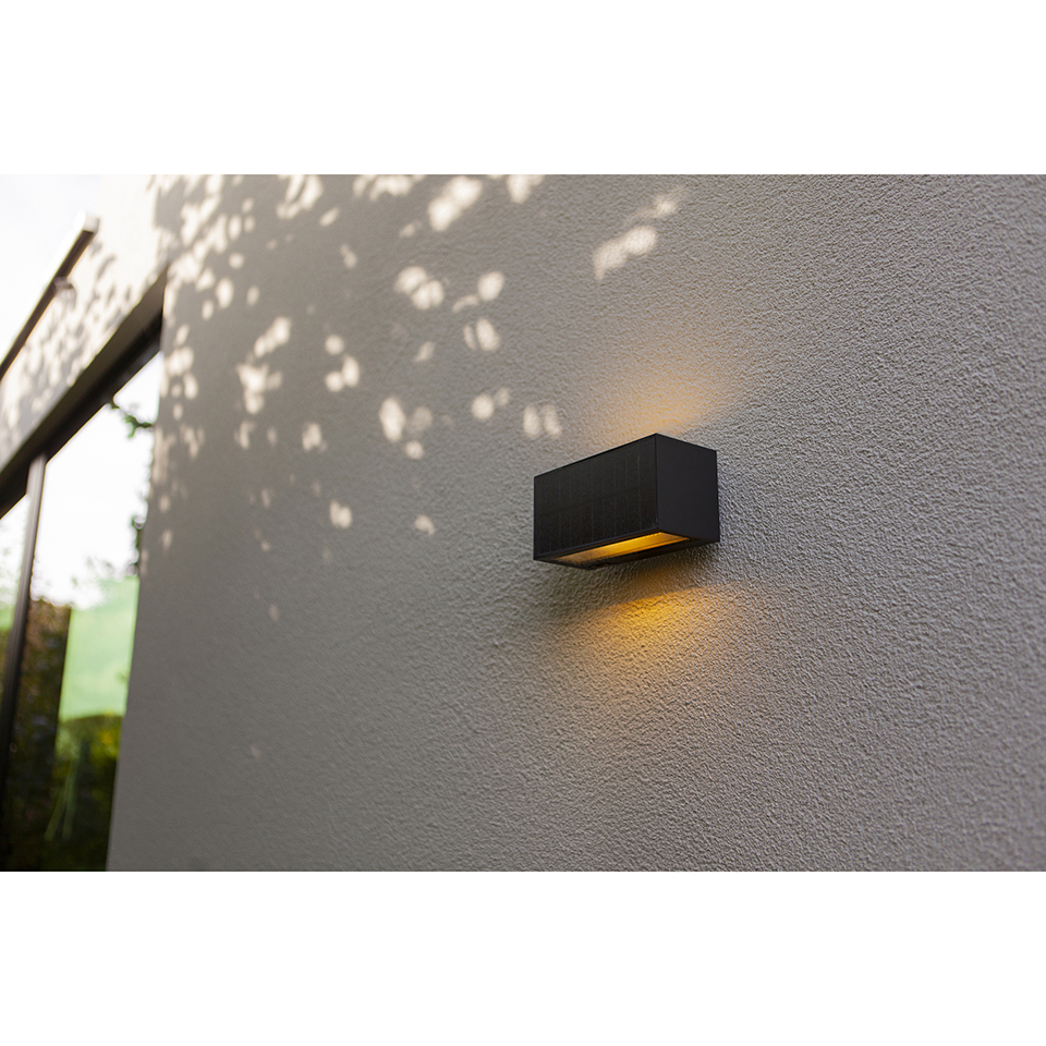 INKA SOLAR HYBRID LED WALL 1 LIGHT DARK GREY