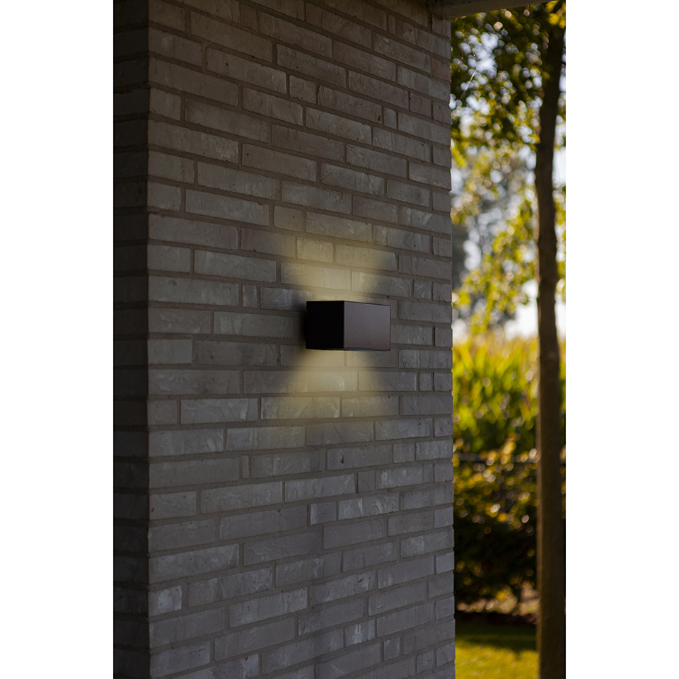 INKA SOLAR HYBRID LED WALL 1 LIGHT DARK GREY