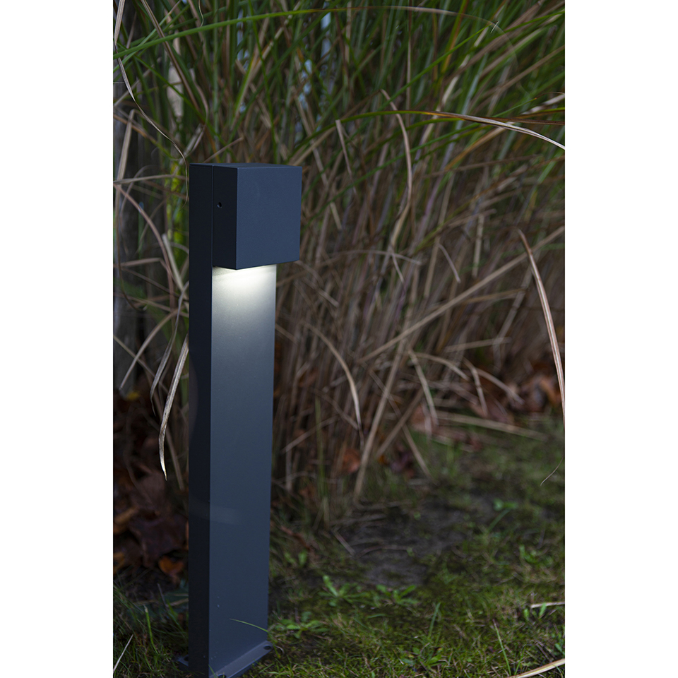 GEMINI XF IP54 INTEGRATED LED BOLLARD LIGHT IN DARK GREY 800 LUMEN 4000K