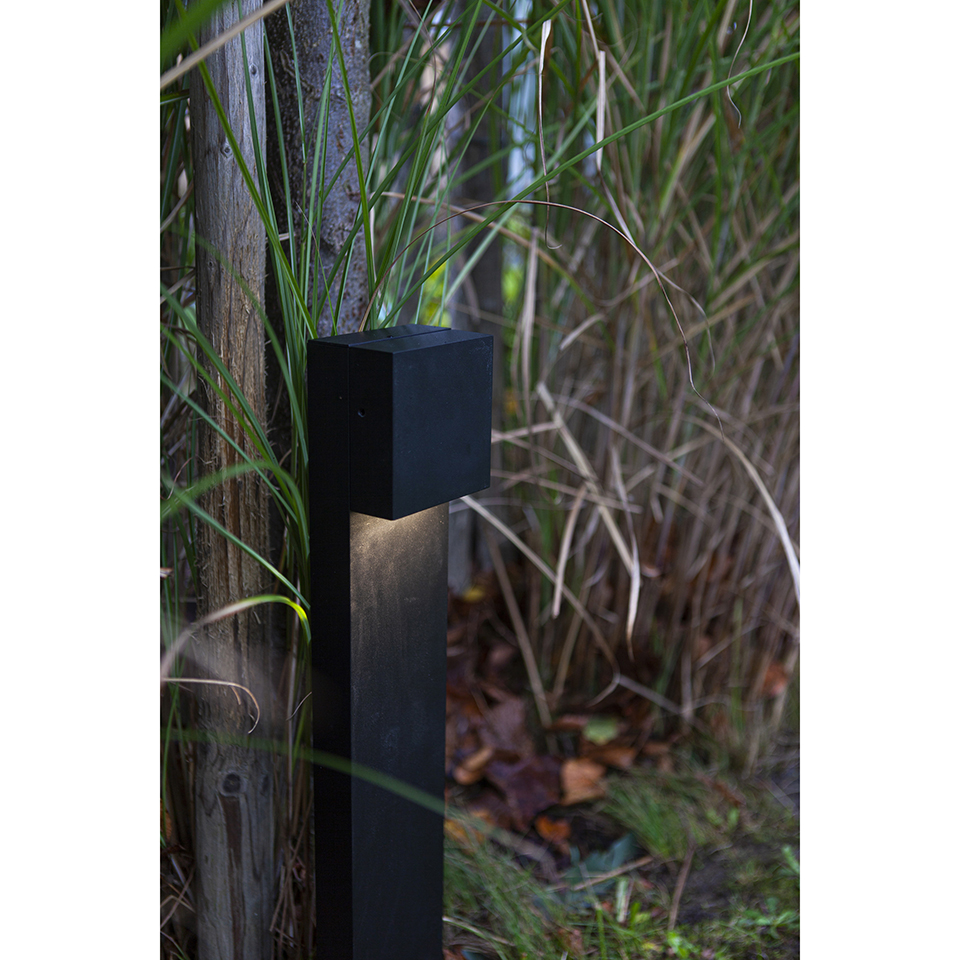 GEMINI XF IP54 INTEGRATED LED BOLLARD LIGHT IN MATT BLACK 800 LUMEN 3000K
