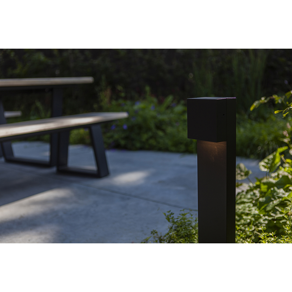 GEMINI XF IP54 INTEGRATED LED BOLLARD LIGHT IN MATT BLACK 800 LUMEN 3000K
