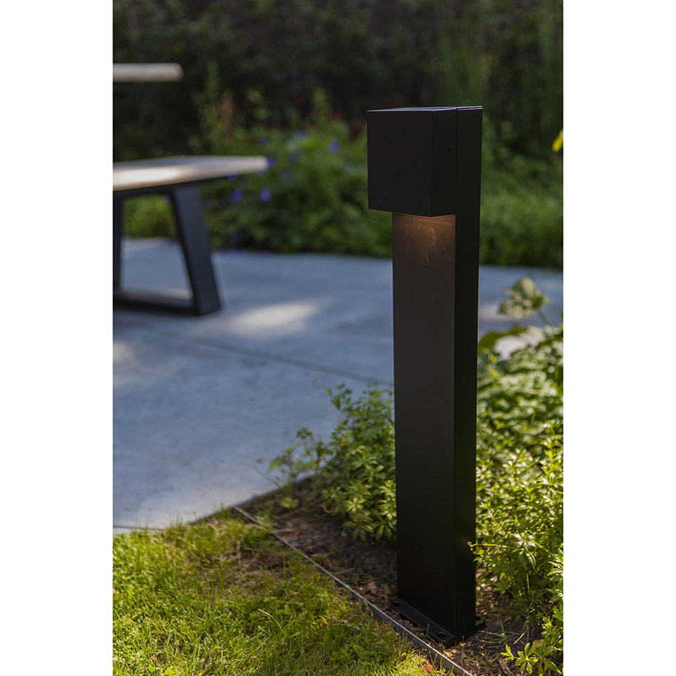 GEMINI XF IP54 INTEGRATED LED BOLLARD LIGHT IN MATT BLACK 800 LUMEN 3000K