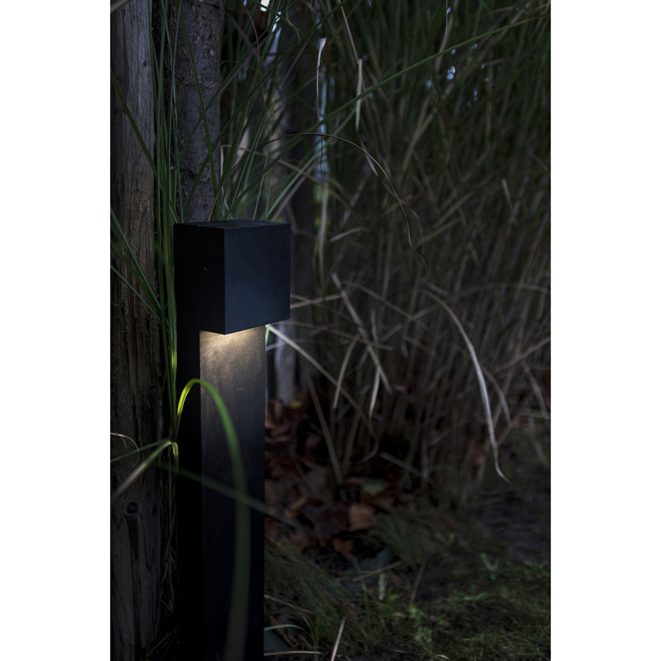 GEMINI XF IP54 INTEGRATED LED BOLLARD LIGHT IN MATT BLACK 800 LUMEN 3000K
