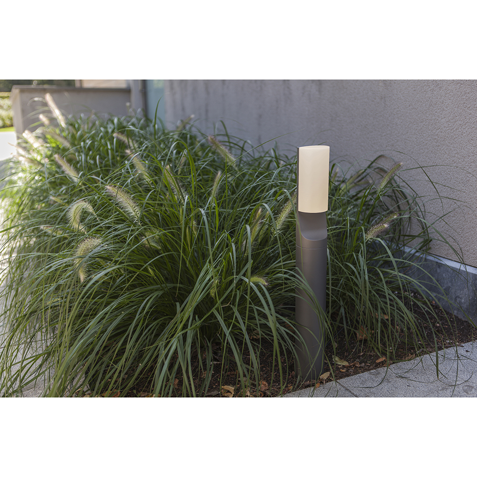 BATI IP44 INTEGRATED LED BOLLARD LIGHT IN DARK GREY 1100 LUMEN 4000K