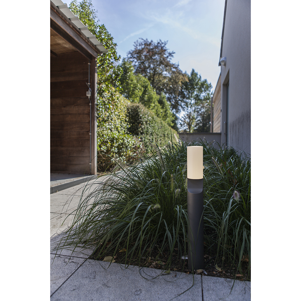 BATI IP44 INTEGRATED LED BOLLARD LIGHT IN DARK GREY 1100 LUMEN 4000K