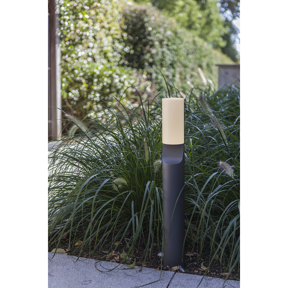BATI IP44 INTEGRATED LED BOLLARD LIGHT IN DARK GREY 1100 LUMEN 4000K