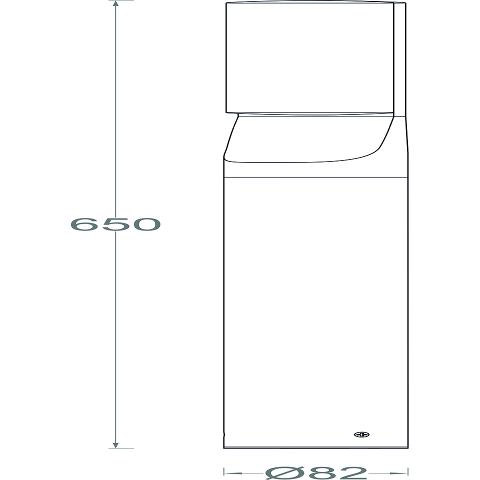 BATI IP44 INTEGRATED LED BOLLARD LIGHT IN DARK GREY 1100 LUMEN 4000K