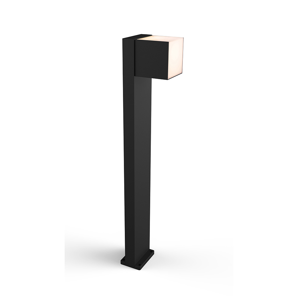 CUBA IP54 INTEGRATED LED BOLLARD LIGHT IN MATT BLACK 600 LUMEN 3000K