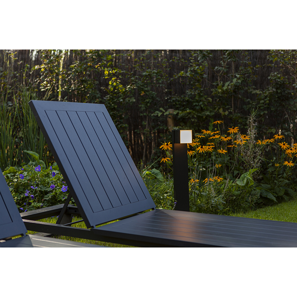 CUBA IP54 INTEGRATED LED BOLLARD LIGHT IN MATT BLACK 600 LUMEN 3000K
