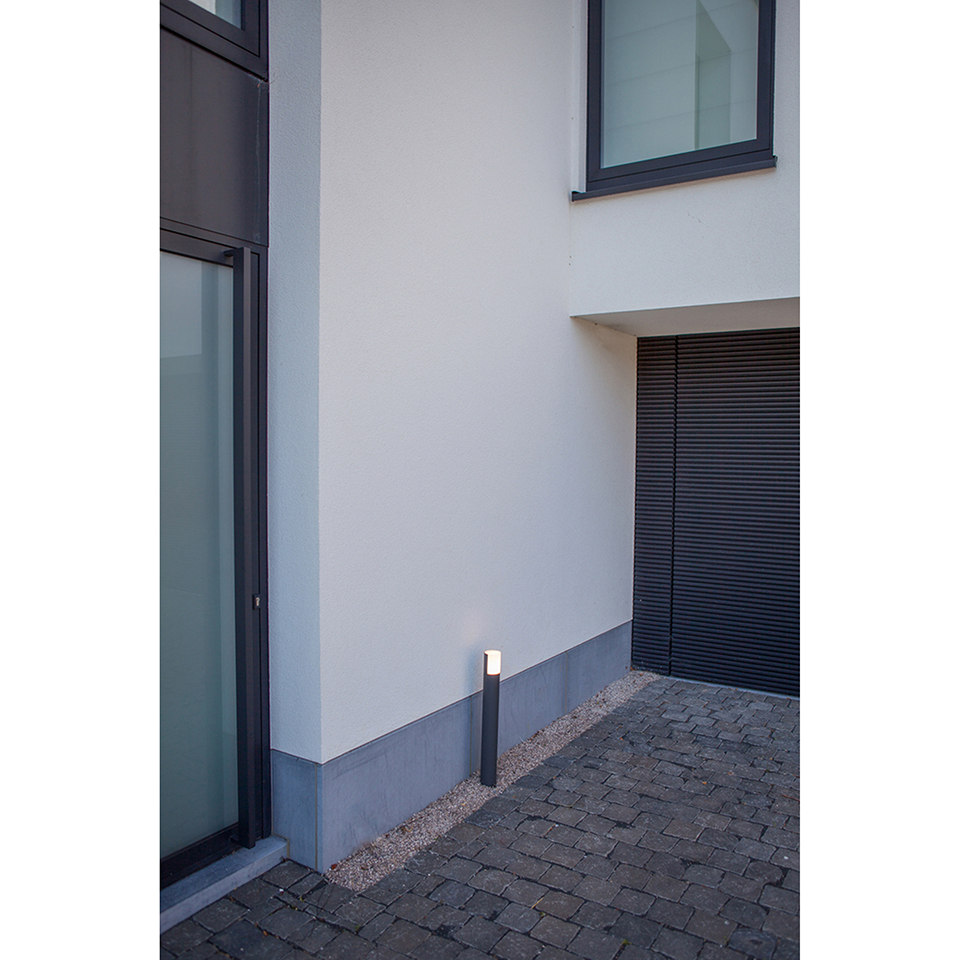 CYRA IP54 INTEGRATED LED BOLLARD LIGHT IN MATT BLACK 500 LUMEN 3000K