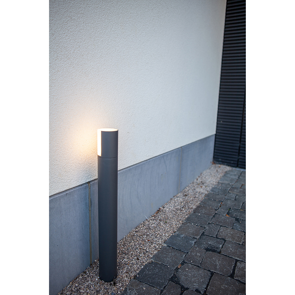 CYRA IP54 INTEGRATED LED BOLLARD LIGHT IN MATT BLACK 500 LUMEN 3000K