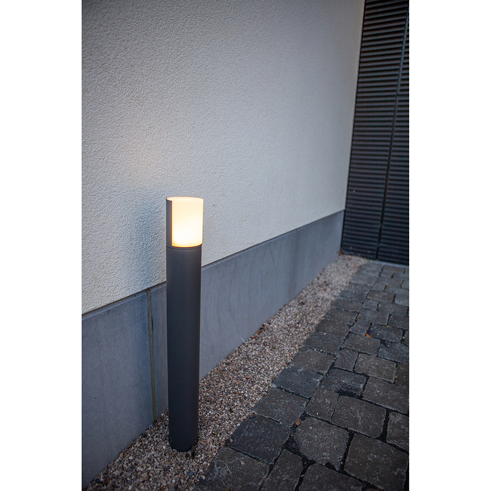 CYRA IP54 INTEGRATED LED BOLLARD LIGHT IN MATT BLACK 500 LUMEN 3000K
