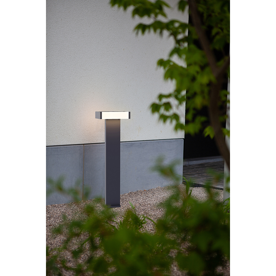 CONROY OUTDOOR LED BOLLARD LIGHT DARK GREY