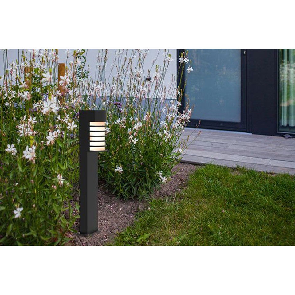 FULTON OUTDOOR BOLLARD LIGHT E27 BLACK