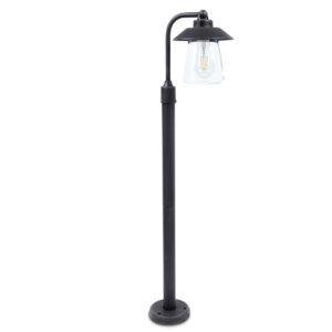 CATE IP44 E27 BOLLARD LIGHT IN BLACK-RUST