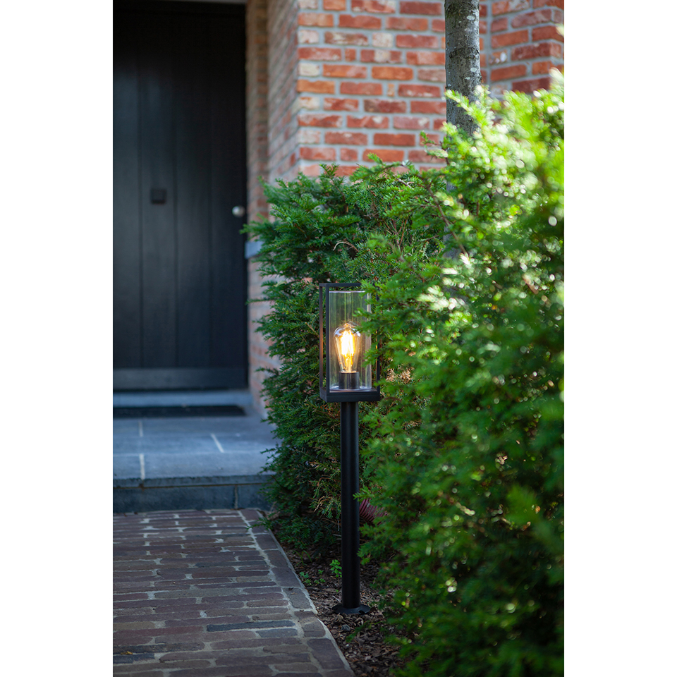 FLAIR IP44 E27 POLE LIGHT IN MATT BLACK