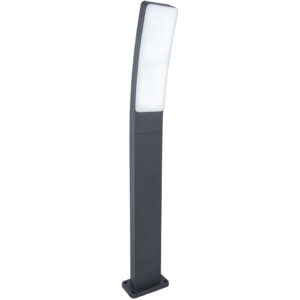 KIRA IP54 INTEGRATED LED BOLLARD LIGHT IN DARK GREY 1200 LUMEN 4000K
