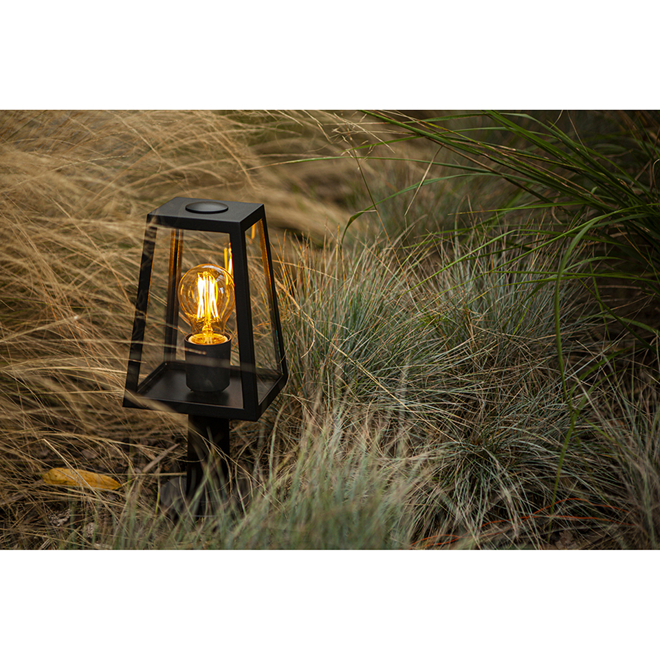 FIA OUTDOOR SMALL POST LIGHT E27 BLACK