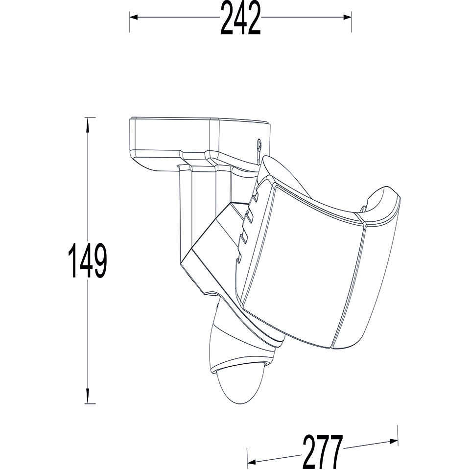 ARC IP54 INTEGRATED LED WALL LIGHT IN WHITE 1200 LUMEN 5000K