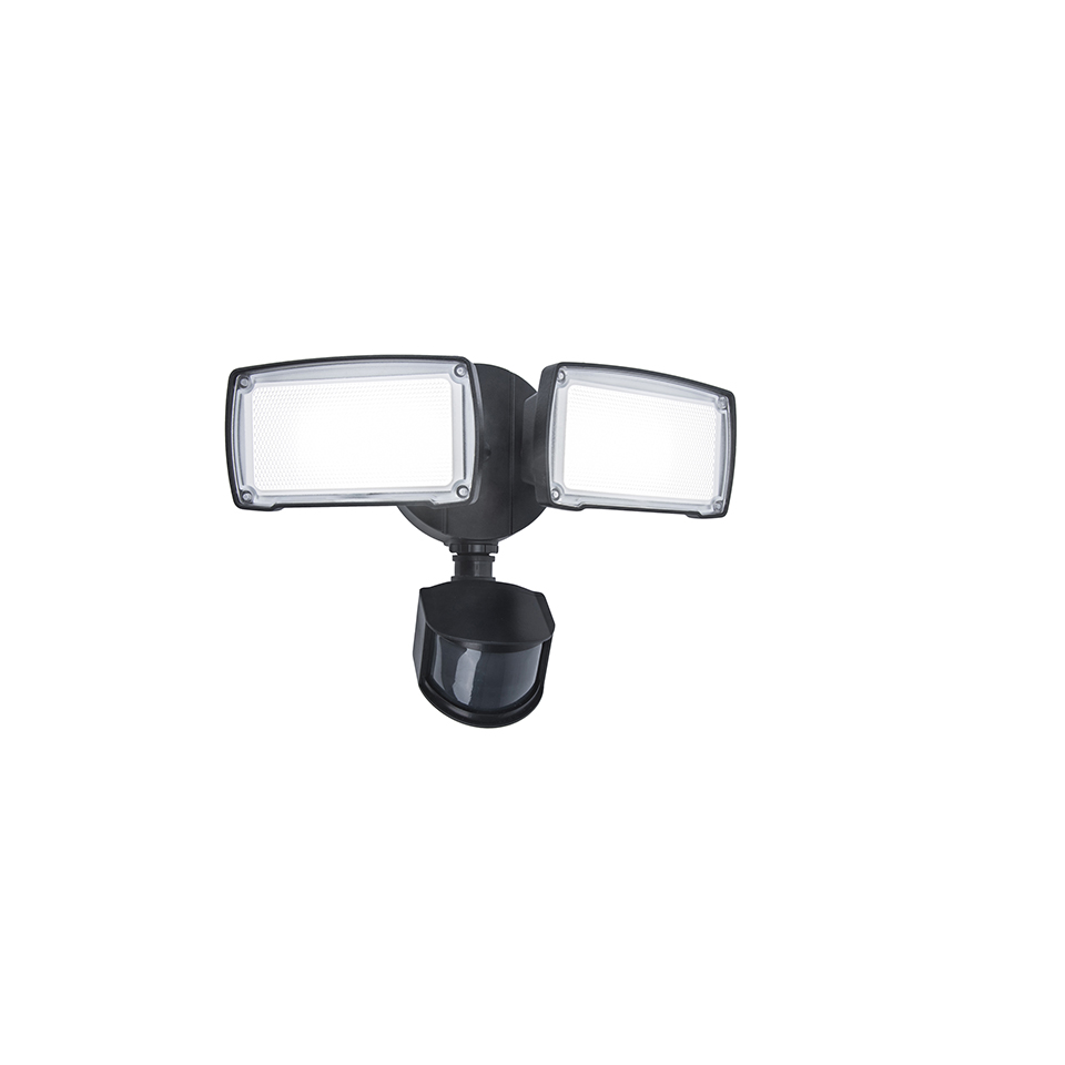 CHIMERA PIR IP54 INTEGRATED LED WALL LIGHT IN BLACK 5000K
