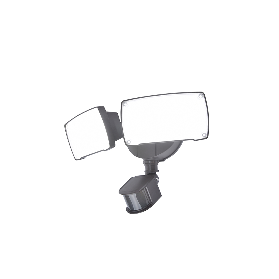 CHIMERA PIR IP54 INTEGRATED LED WALL LIGHT IN BLACK 5000K