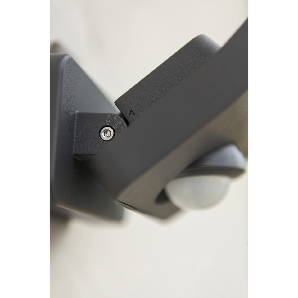 ATLANTIS OUTDOOR LED SECURITY LIGHT PIR DARK GREY(4000K) 14W