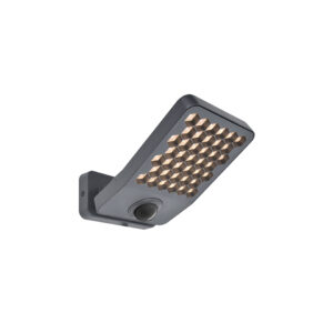 ATLANTIS OUTDOOR LED SECURITY LIGHT PIR DARK GREY(3000K) 14W