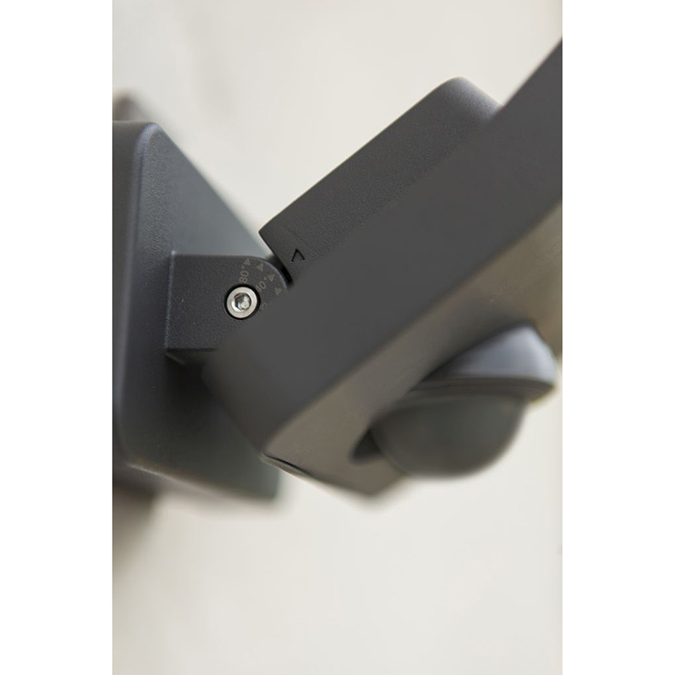 ATLANTIS OUTDOOR LED SECURITY LIGHT PIR DARK GREY(3000K) 14W