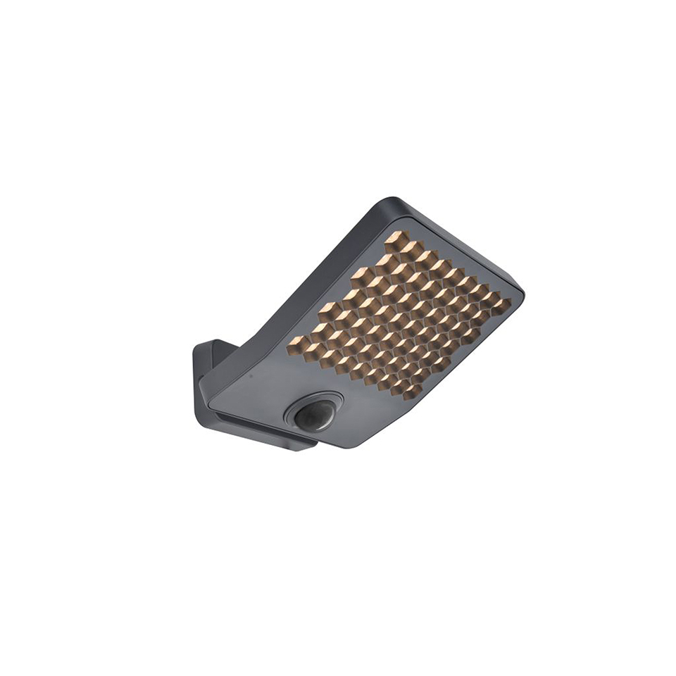 ATLANTIS OUTDOOR LED SECURITY LIGHT PIR DARK GREY(3000K) 24W