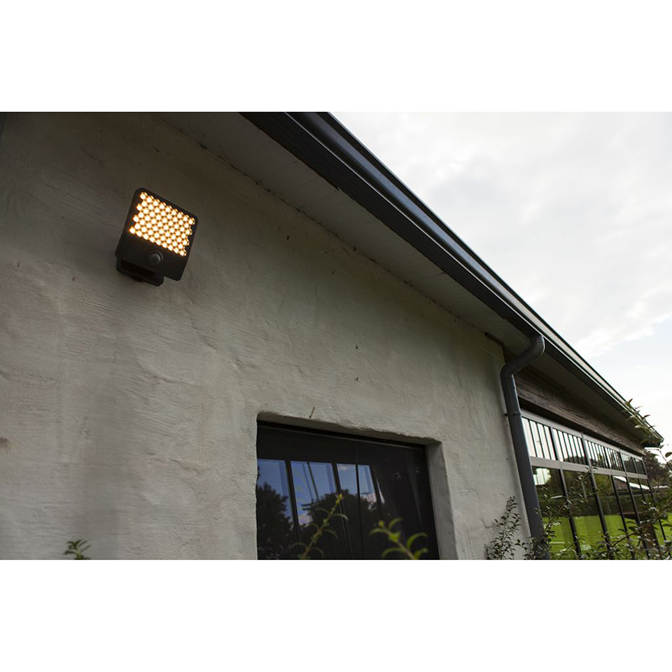 ATLANTIS OUTDOOR LED SECURITY LIGHT PIR DARK GREY(3000K) 24W