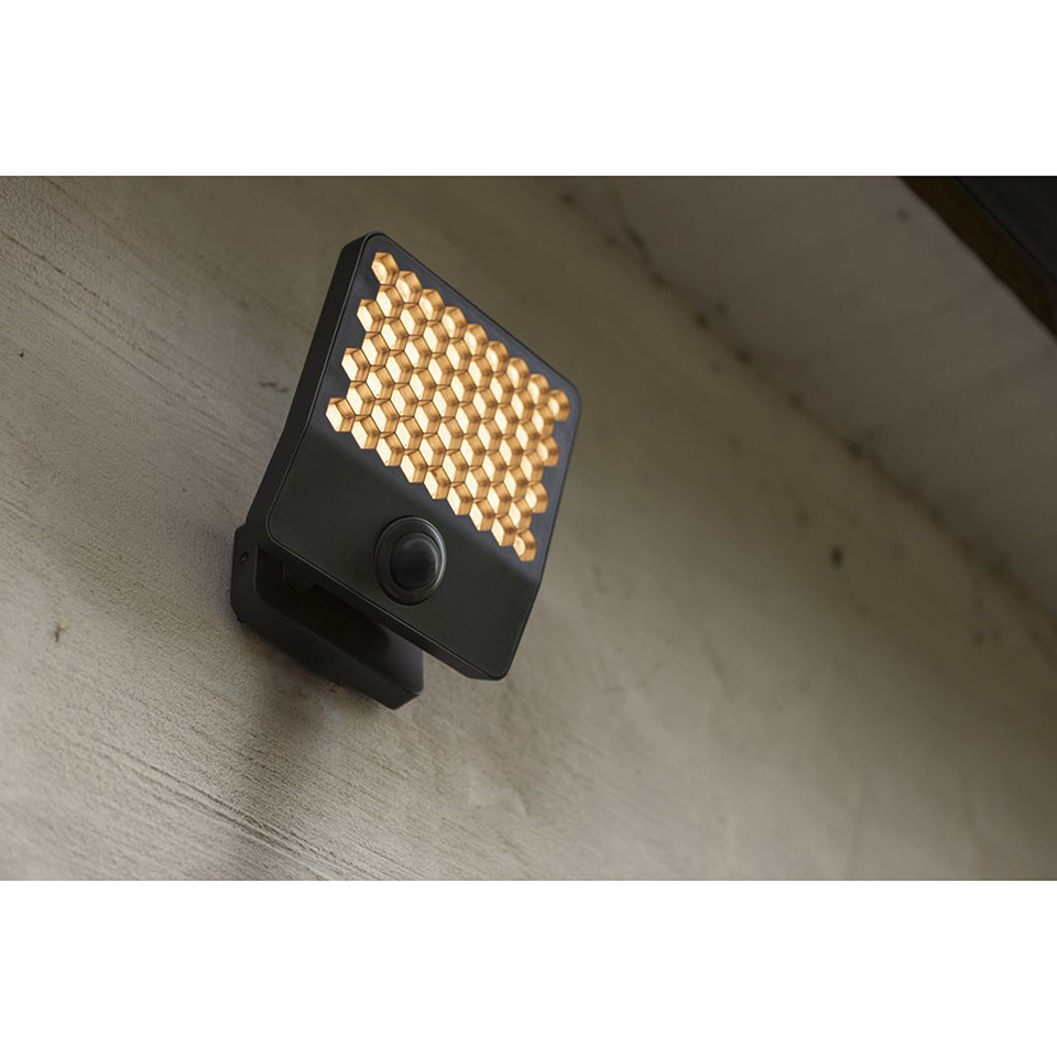 ATLANTIS OUTDOOR LED SECURITY LIGHT PIR DARK GREY(3000K) 24W