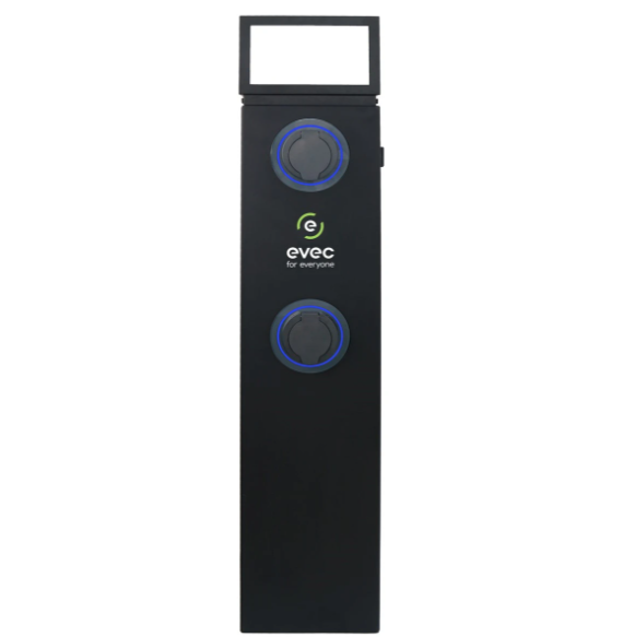 EVEC EDP02 EV Floor Charger 22kW Dual Universal Socket 32A Type 2
