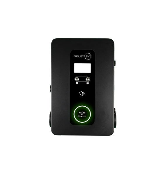 Project EV EVA-07D-SE-RFID-W Pro Earth 7.3kW Wall AC Charger RFID Dual Socket