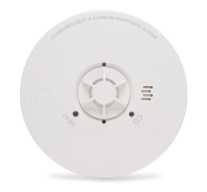 Hispec HSSA/HCO/10 PULSE Mains Heat and Carbon Monoxide Alarm c/w 10 Year Lithium Battery Backup (Full Unit)