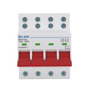 Live MS4125D 125A Double Wiring Terminal Main Switch 4P