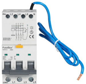 FuseBox R3PN10B1030BD 3P+N RCBO 10A 30mA 10kA B Curve Type A Bidirectional