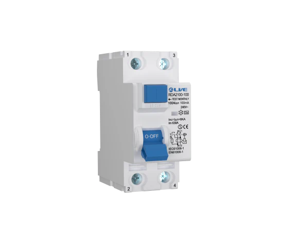 Live RDA2100-100 Double Pole RCD 100mA 100A