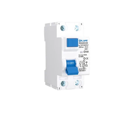 Live RDA255-030 Double Pole RCD 30mA 25A